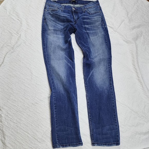 Super Too Low Levis 524 Low Rise Skinny Jeans size 11M - Picture 1 of 14